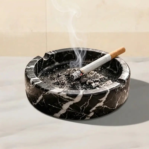 Marble Cigar Ashtray — Natural Stone Ashtray for Cigars