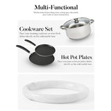 Marble Trivets Stone Trivet Set of 2 for Hot Dishes, Hot Pots and Pans - Modern Pot Holders for Kitchen Countertop Essentials & Dining Table Decor