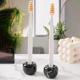 Marble Toothbrush Holders Set  Stone Mini Tooth Brush Holder for Bathroom Decor