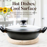 Marble Trivets Stone Trivet Set of 2 for Hot Dishes, Hot Pots and Pans - Modern Pot Holders for Kitchen Countertop Essentials & Dining Table Decor