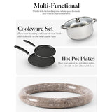 Marble Trivets Stone Trivet Set of 2 for Hot Dishes, Hot Pots and Pans - Modern Pot Holders for Kitchen Countertop Essentials & Dining Table Decor