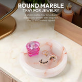 Travertine Jewelry Tray Earring Display & Jewelry Organizer - Decorative Tray Room Décor