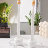 Marble Toothbrush Holders Set  Stone Mini Tooth Brush Holder for Bathroom Decor