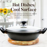 Marble Trivets Stone Trivet Set of 2 for Hot Dishes, Hot Pots and Pans - Modern Pot Holders for Kitchen Countertop Essentials & Dining Table Decor