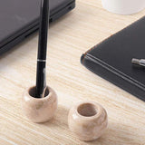 Marble Toothbrush Holders Set  Stone Mini Tooth Brush Holder for Bathroom Decor