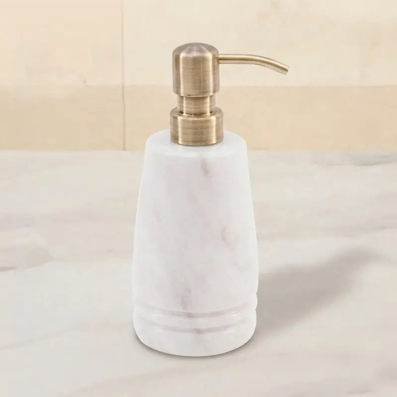 Marble Liquid Soap Dispenser Dish Soap Container for Kitchen Sink - Hand Pump Bottle, Lotion & Foaming Shampoo Dispenser for Bathroom Countertop