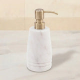 Marble Soap Dispenser — Natural Stone Countertop Pump for Kitchen Sink & Bathroom Vanity