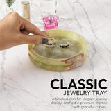 Travertine Jewelry Tray Earring Display & Jewelry Organizer - Decorative Tray Room Décor