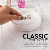 Travertine Jewelry Tray Earring Display & Jewelry Organizer - Decorative Tray Room Décor
