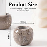 Marble Toothbrush Holders Set  Stone Mini Tooth Brush Holder for Bathroom Decor