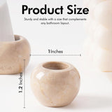 Marble Toothbrush Holders Set  Stone Mini Tooth Brush Holder for Bathroom Decor