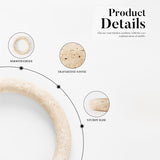 Marble Trivets Stone Trivet Set of 2 for Hot Dishes, Hot Pots and Pans - Modern Pot Holders for Kitchen Countertop Essentials & Dining Table Decor