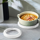 Marble Trivets Stone Trivet Set of 2 for Hot Dishes, Hot Pots and Pans - Modern Pot Holders for Kitchen Countertop Essentials & Dining Table Decor