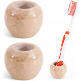 Marble Toothbrush Holders Set  Stone Mini Tooth Brush Holder for Bathroom Decor