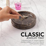 Travertine Jewelry Tray Earring Display & Jewelry Organizer - Decorative Tray Room Décor