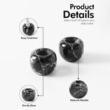 Marble Toothbrush Holders Set  Stone Mini Tooth Brush Holder for Bathroom Decor
