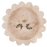 Marble Jewelry Dish — Scalloped Trinket Dish & Ring Dishes in 7 Natural Stone Colors