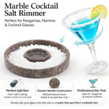 Marble Salt Rimmer — Natural Stone Cocktail Rimmer & Margarita Glass Rimming Dish
