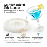 Marble Salt Rimmer — Natural Stone Cocktail Rimmer & Margarita Glass Rimming Dish