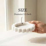 Marble Jewelry Dish — Scalloped Trinket Dish & Ring Dishes in 7 Natural Stone Colors