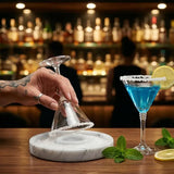 Marble Salt Rimmer — Natural Stone Cocktail Rimmer & Margarita Glass Rimming Dish
