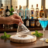 Marble Salt Rimmer — Natural Stone Cocktail Rimmer & Margarita Glass Rimming Dish