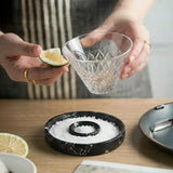 Marble Salt Rimmer — Natural Stone Cocktail Rimmer & Margarita Glass Rimming Dish