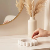 Marble Jewelry Dish — Scalloped Trinket Dish & Ring Dishes in 7 Natural Stone Colors