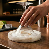 Marble Salt Rimmer — Natural Stone Cocktail Rimmer & Margarita Glass Rimming Dish