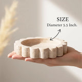 Marble Jewelry Dish — Scalloped Trinket Dish & Ring Dishes in 7 Natural Stone Colors