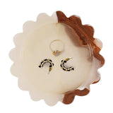 Marble Jewelry Dish — Scalloped Trinket Dish & Ring Dishes in 7 Natural Stone Colors