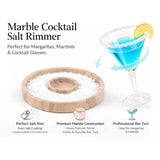 Marble Salt Rimmer — Natural Stone Cocktail Rimmer & Margarita Glass Rimming Dish
