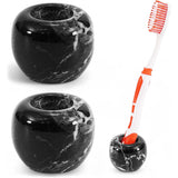 Marble Toothbrush Holders Set  Stone Mini Tooth Brush Holder for Bathroom Decor