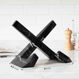 Marble Cookbook Stand for Kitchen — 8 Inch Natural Stone Recipe Book Stand