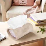 Marble Tissue Box Cover  Rectangle Stone Holder for Facial Tissues and Paper Napkin - Decorative Countertop Organizer for Bathroom, Office, Aesthetic Room & Home Decor