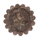 Marble Jewelry Dish — Scalloped Trinket Dish & Ring Dishes in 7 Natural Stone Colors