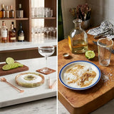 Marble Salt Rimmer — Natural Stone Cocktail Rimmer & Margarita Glass Rimming Dish