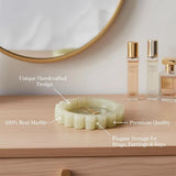 Marble Jewelry Dish — Scalloped Trinket Dish & Ring Dishes in 7 Natural Stone Colors