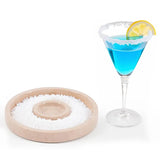 Marble Salt Rimmer — Natural Stone Cocktail Rimmer & Margarita Glass Rimming Dish