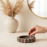 Marble Jewelry Dish — Scalloped Trinket Dish & Ring Dishes in 7 Natural Stone Colors