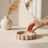 Marble Jewelry Dish — Scalloped Trinket Dish & Ring Dishes in 7 Natural Stone Colors
