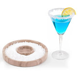 Marble Salt Rimmer — Natural Stone Cocktail Rimmer & Margarita Glass Rimming Dish