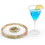Marble Salt Rimmer — Natural Stone Cocktail Rimmer & Margarita Glass Rimming Dish