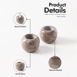 Marble Toothbrush Holders Set  Stone Mini Tooth Brush Holder for Bathroom Decor