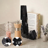 Marble Cookbook Stand for Kitchen — 8 Inch Natural Stone Recipe Book Stand