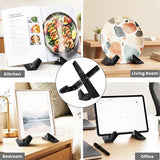 Marble Cookbook Stand for Kitchen — 8 Inch Natural Stone Recipe Book Stand