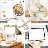 Marble Cookbook Stand for Kitchen — 8 Inch Natural Stone Recipe Book Stand