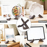Marble Cookbook Stand for Kitchen — 8 Inch Natural Stone Recipe Book Stand