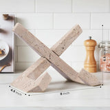 Marble Cookbook Stand for Kitchen — 8 Inch Natural Stone Recipe Book Stand