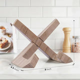 Marble Cookbook Stand for Kitchen — 8 Inch Natural Stone Recipe Book Stand